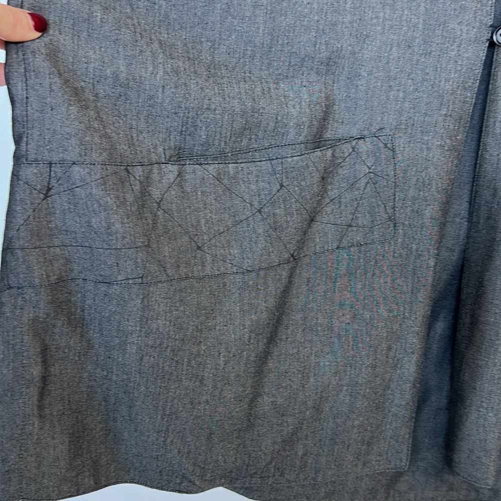 Grey kimono style jacket from zero waste collection made from recycled c… - Picture 4 of 7